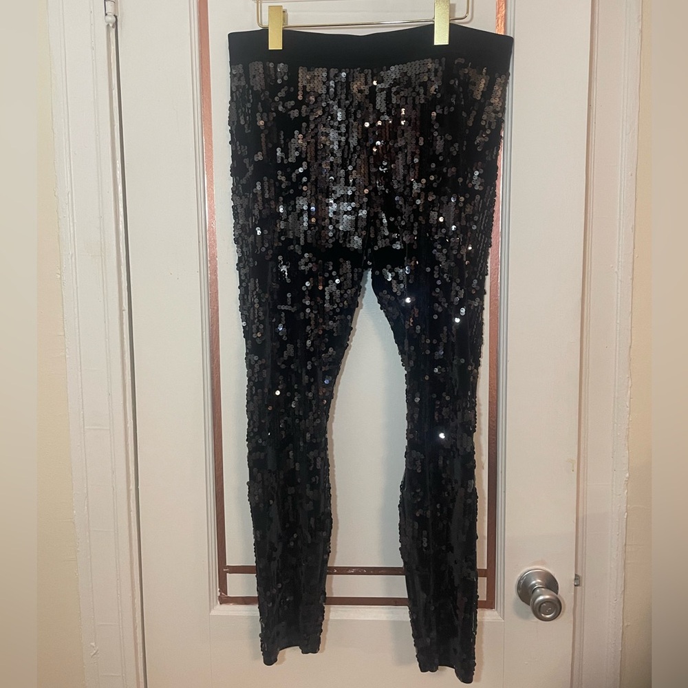 Express Black Sequin Pants